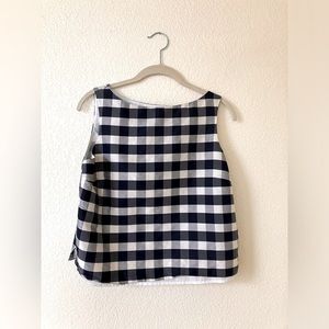 Lauren Ralph Lauren Petite Checkered 100% Silk top Large used condition
